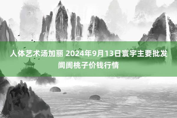 人体艺术汤加丽 2024年9月13日寰宇主要批发阛阓桃子价钱行情