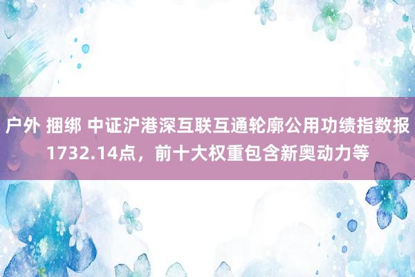 户外 捆绑 中证沪港深互联互通轮廓公用功绩指数报1732.14点，前十大权重包含新奥动力等