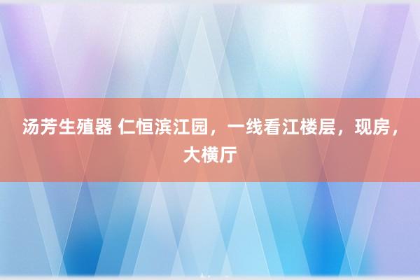 汤芳生殖器 仁恒滨江园，一线看江楼层，现房，大横厅