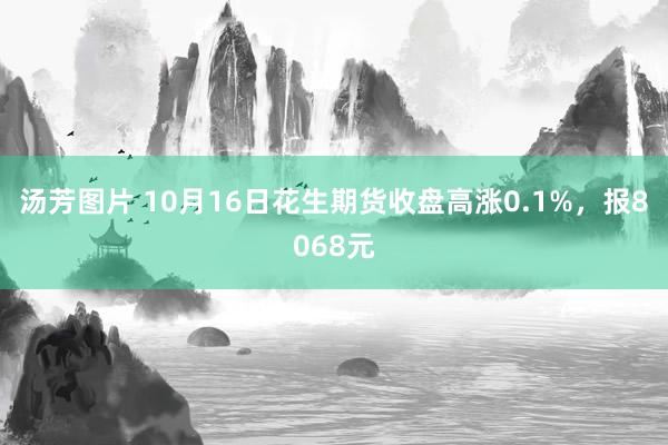 汤芳图片 10月16日花生期货收盘高涨0.1%，报8068元