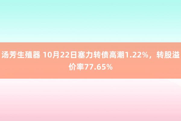 汤芳生殖器 10月22日塞力转债高潮1.22%，转股溢价率77.65%