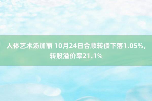 人体艺术汤加丽 10月24日合顺转债下落1.05%，转股溢价率21.1%