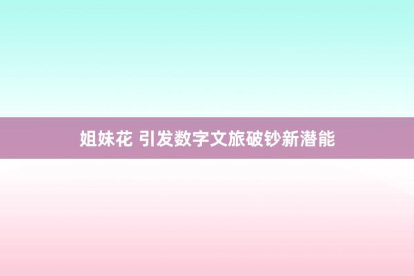 姐妹花 引发数字文旅破钞新潜能