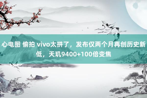 心电图 偷拍 vivo太拼了，发布仅两个月再创历史新低，天玑9400+100倍变焦