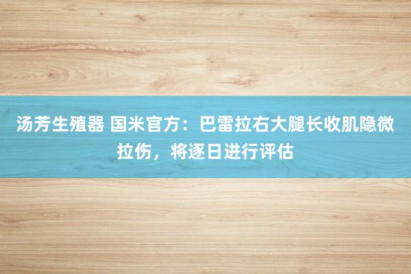 汤芳生殖器 国米官方：巴雷拉右大腿长收肌隐微拉伤，将逐日进行评估