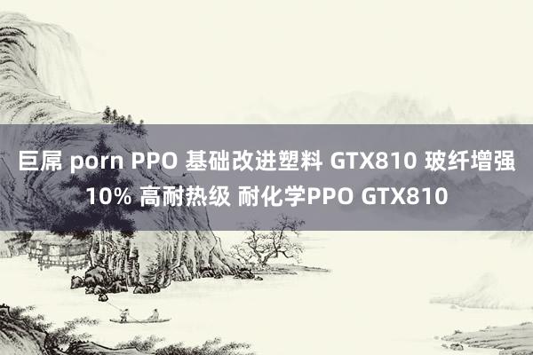 巨屌 porn PPO 基础改进塑料 GTX810 玻纤增强10% 高耐热级 耐化学PPO GTX810